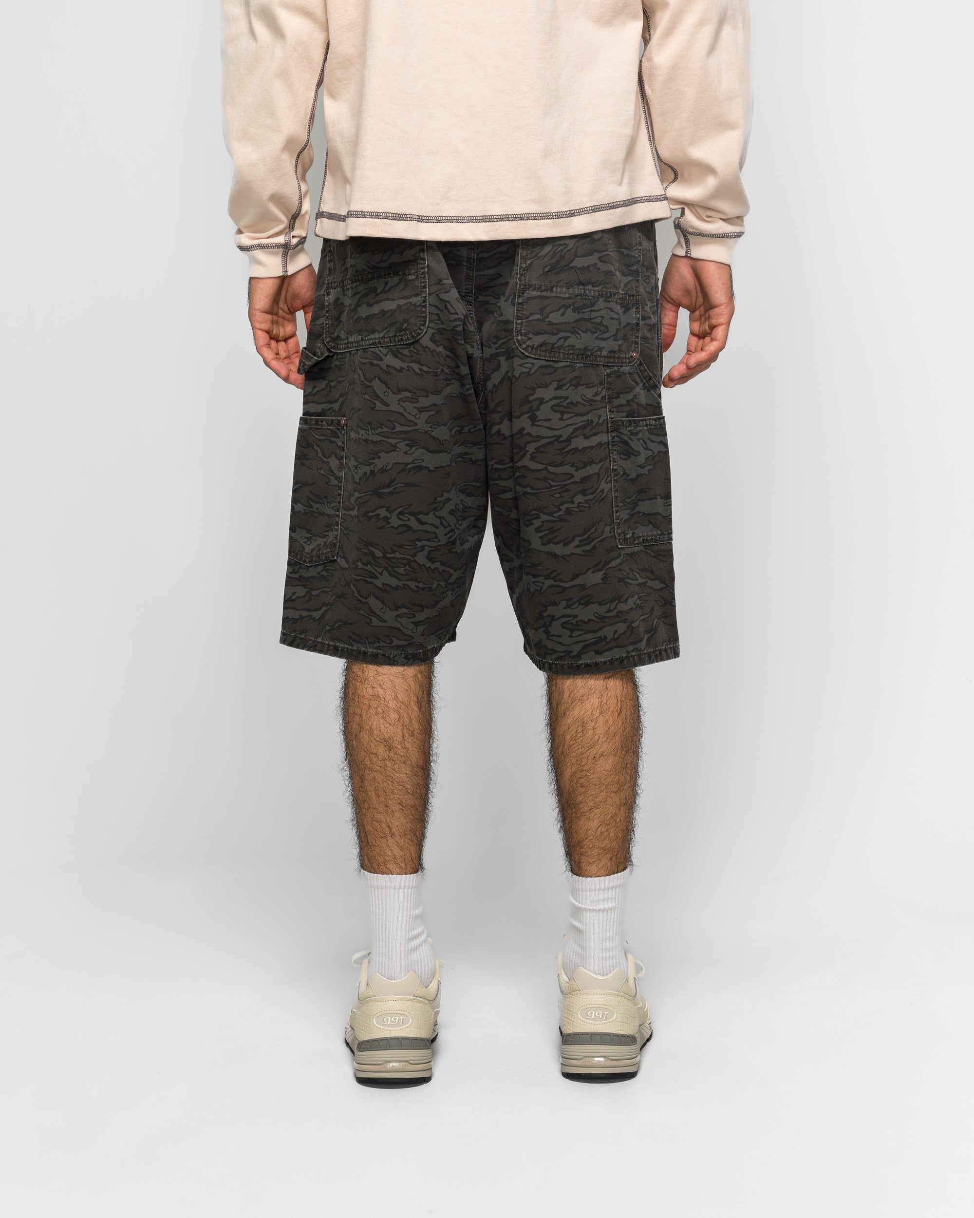 パンツ beams W KNEE SHORTS CAMO M Beams - Print Double Knee Shorts - Camo | UP THERE