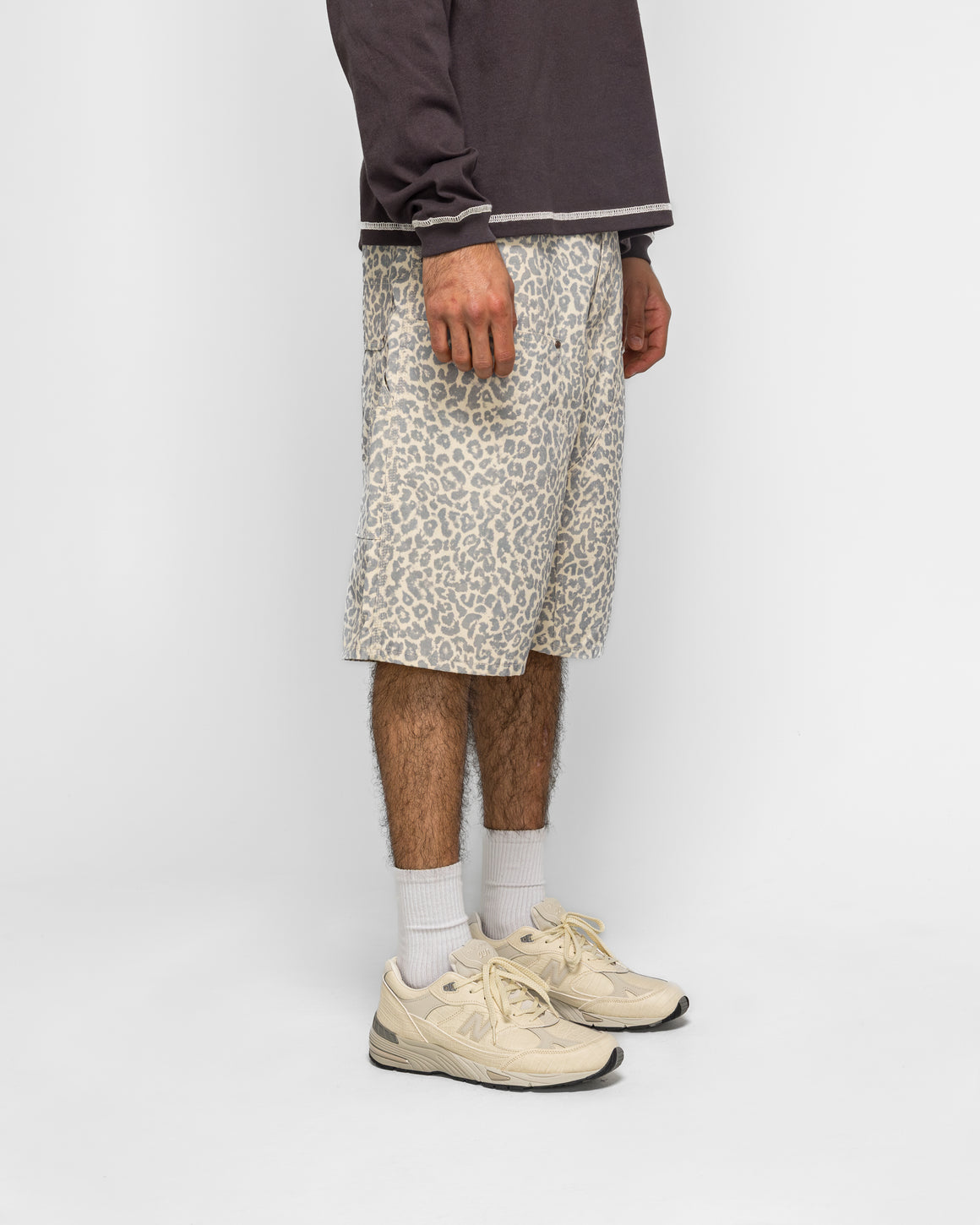 Beams - Print Double Knee Shorts - Leopard - UP THERE