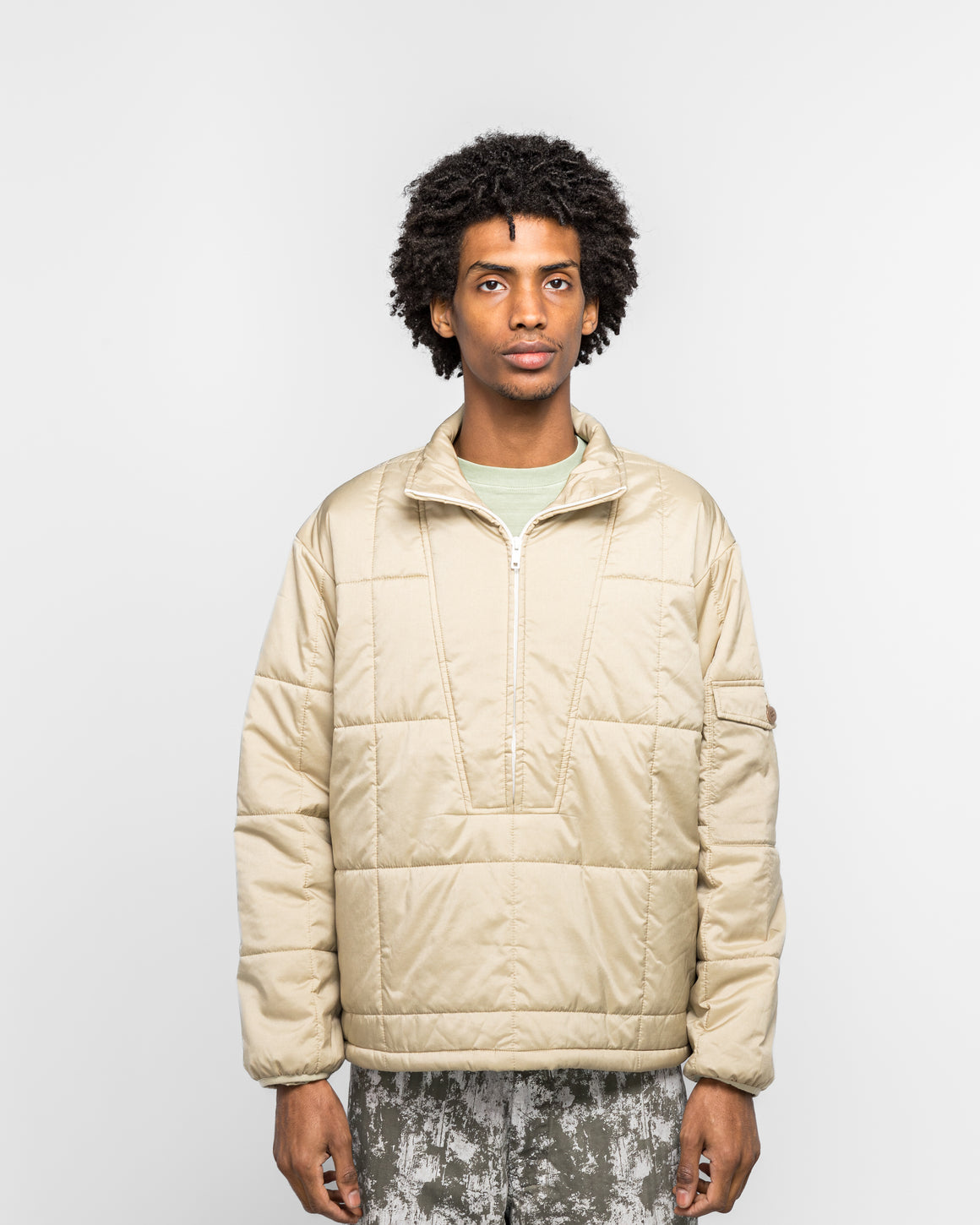 Beams Plus - Puffy Jacket - Beige - UP THERE
