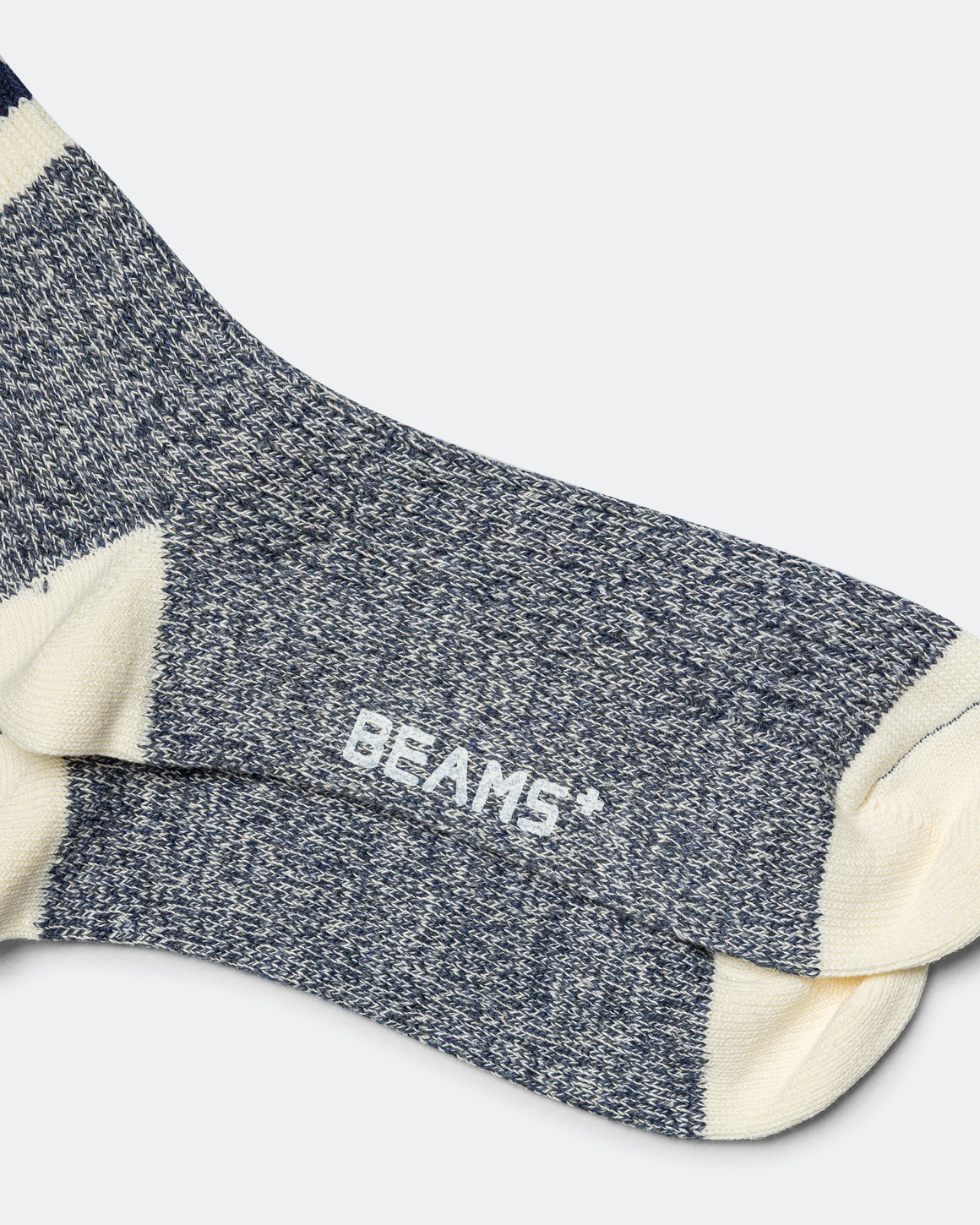 Beams Plus - Rag Socks 1/4 - New Navy/Navy - UP THERE