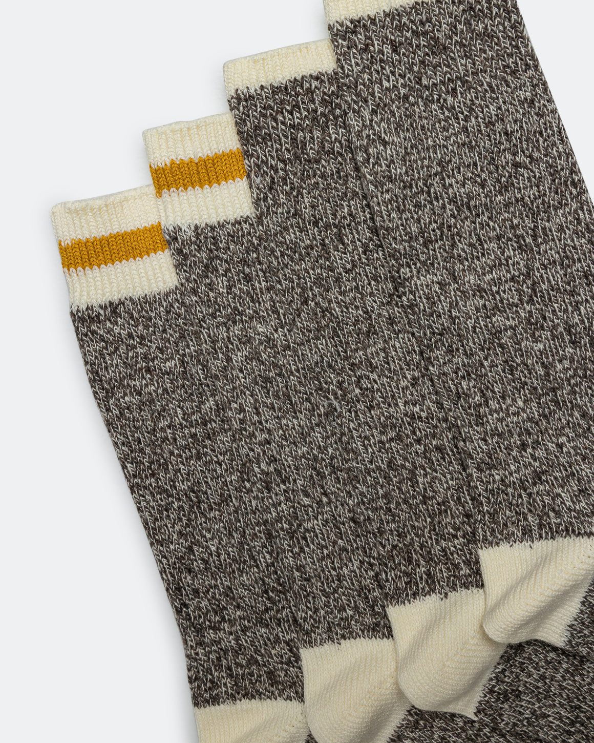 Beams Plus - Rag Socks - Khaki/Yellow - UP THERE