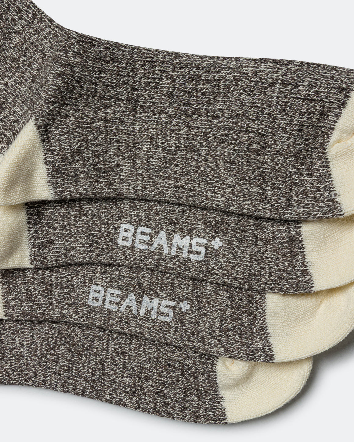 Beams Plus - Rag Socks - Khaki/Yellow - UP THERE