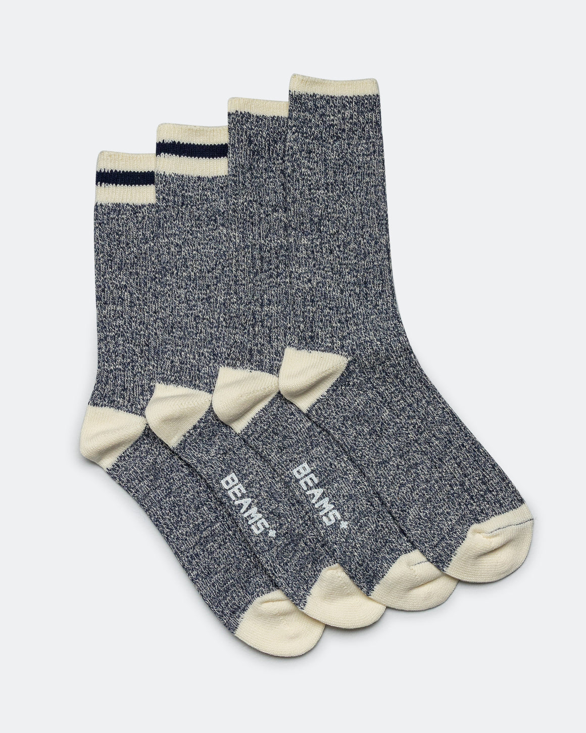 Beams Plus - Rag Socks - New Navy/Navy - UP THERE