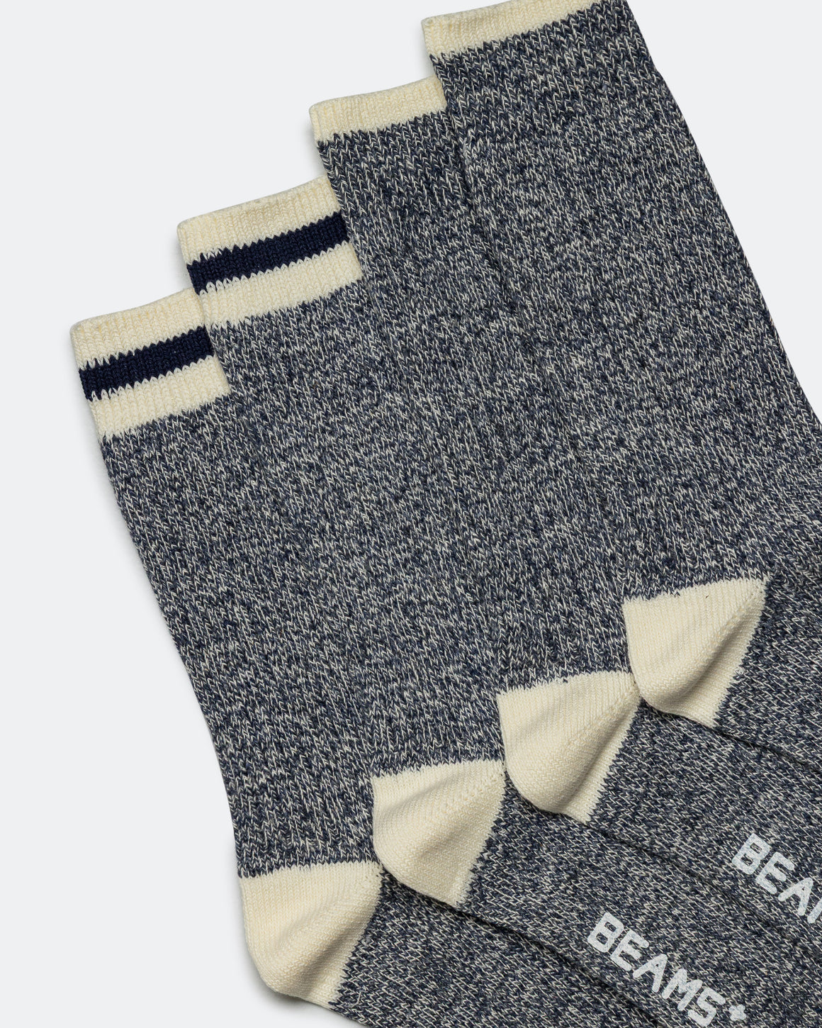 Beams Plus - Rag Socks - New Navy/Navy - UP THERE