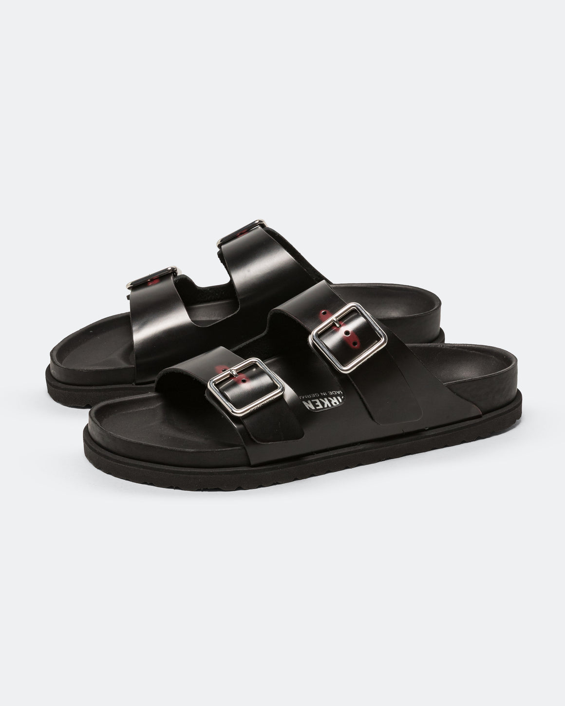 Birkenstock 1774 - Arizona Brushed Highshine Leather EXQ - Black - UP THERE