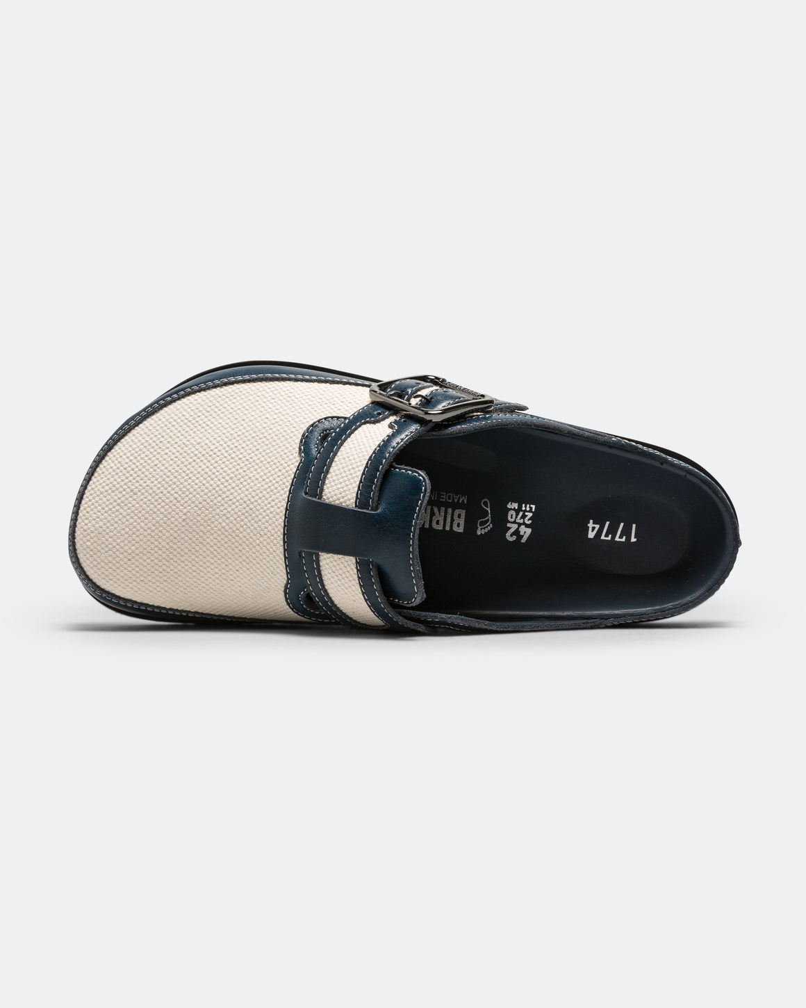 Birkenstock 1774 - Boston Bold Canvas - Midnight Navy - UP THERE