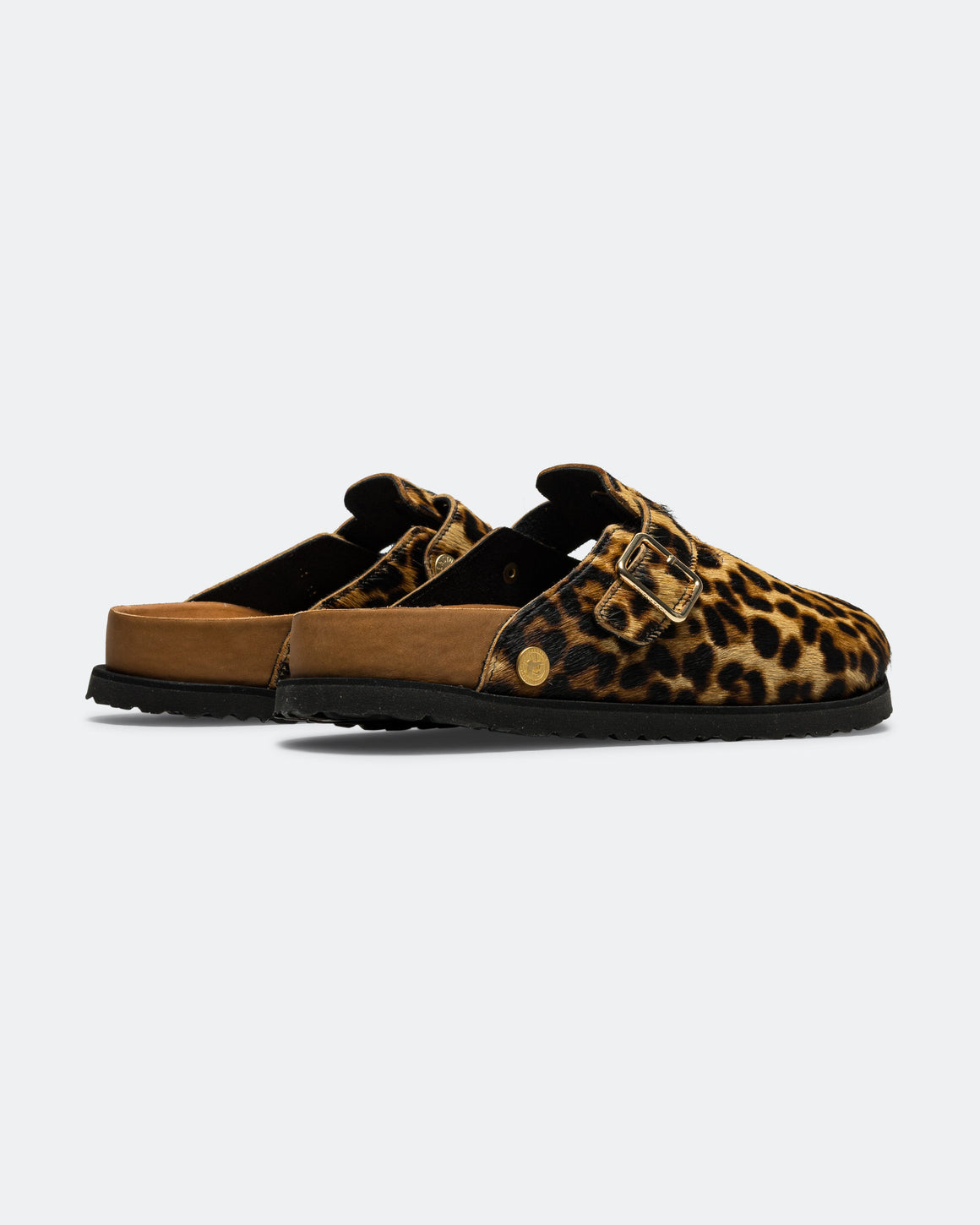 Birkenstock 1774 - Boston Pony Hair EXQ Narrow - Leopard - UP THERE