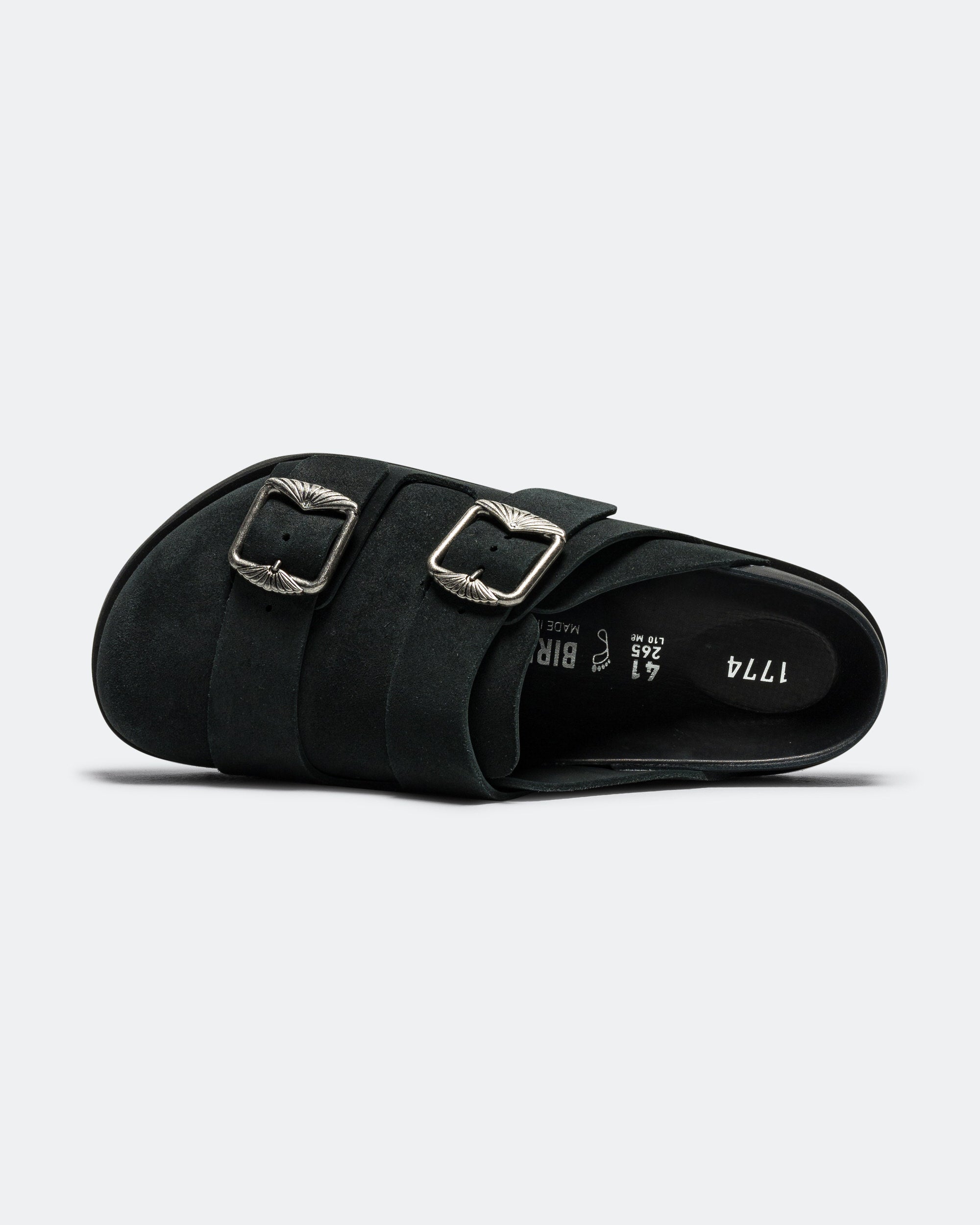 Birkenstock 1774 - 222 West Suede EXQ - Black | UP THERE
