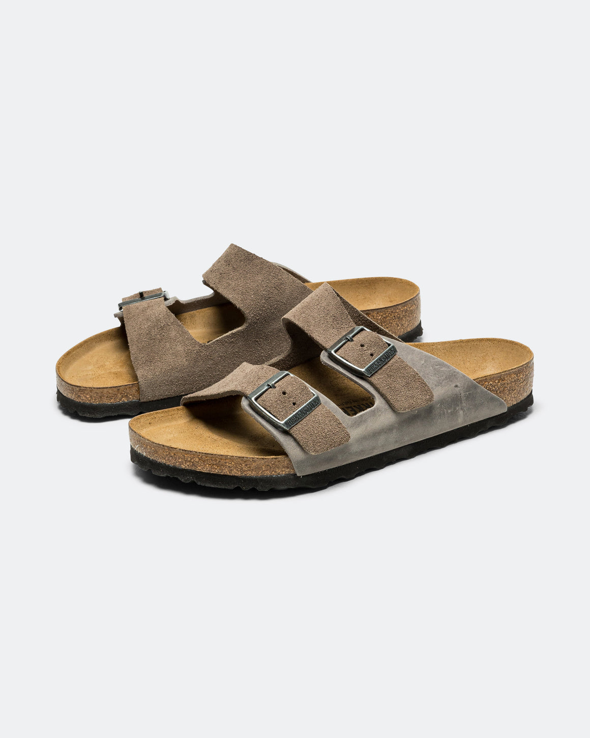 Birkenstock - Arizona - Concrete Grey Oiled/Suede Leather - UP THERE