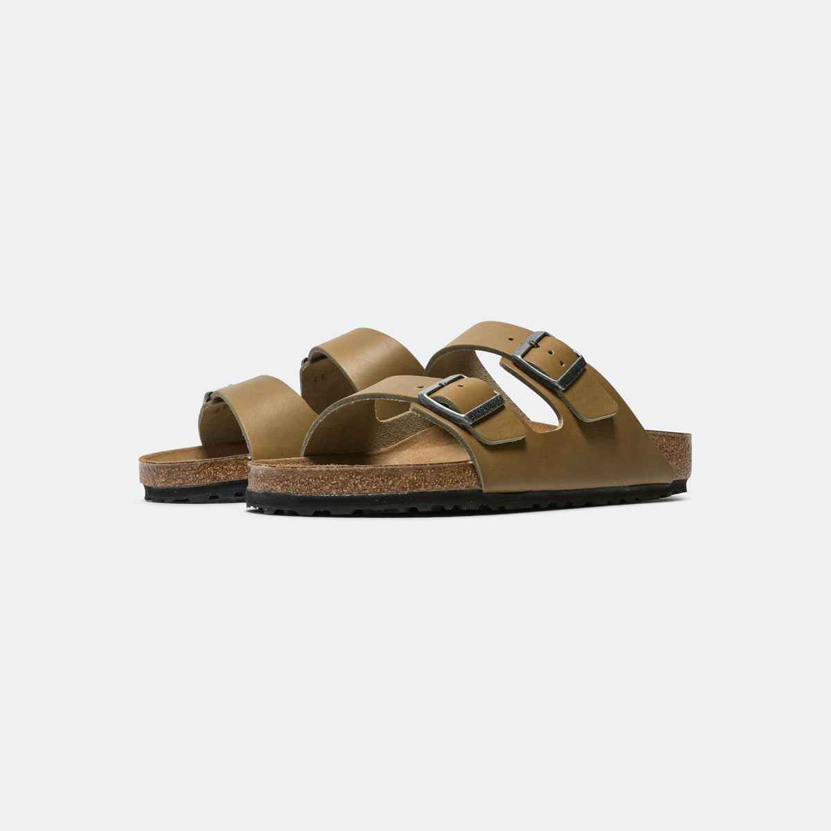 Birkenstock Arizona - Faded Khaki Natural Leather | UP THERE