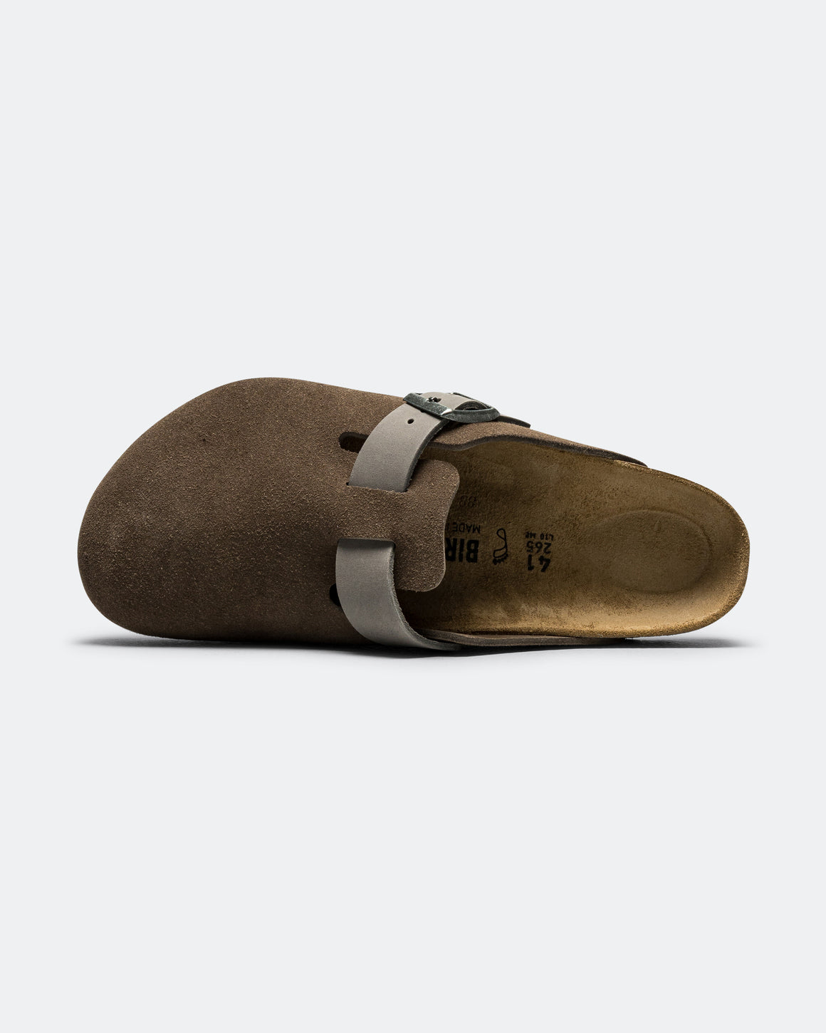 Birkenstock - Boston - Concrete Grey Oiled/Suede Leather - UP THERE
