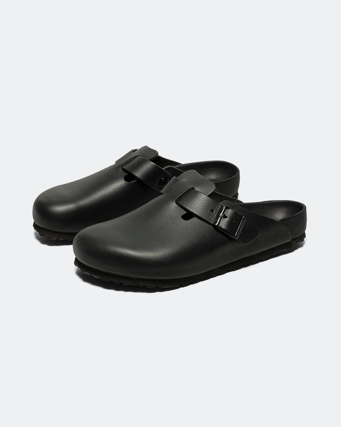 Birkenstock - Boston Exquisite - Black Natural Leather - UP THERE