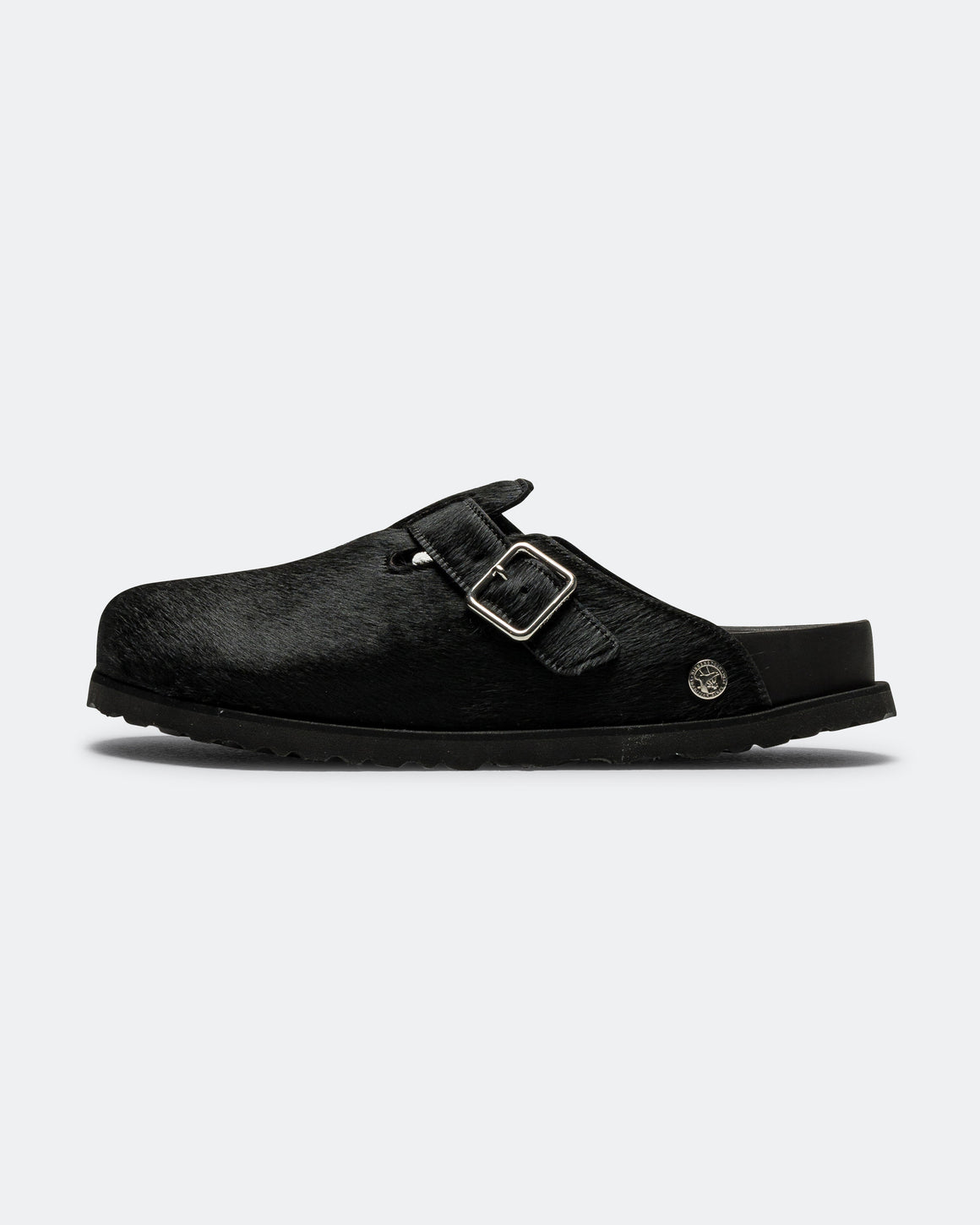 Birkenstock 1774 - Boston Pony Hair EXQ Narrow - Black - UP THERE