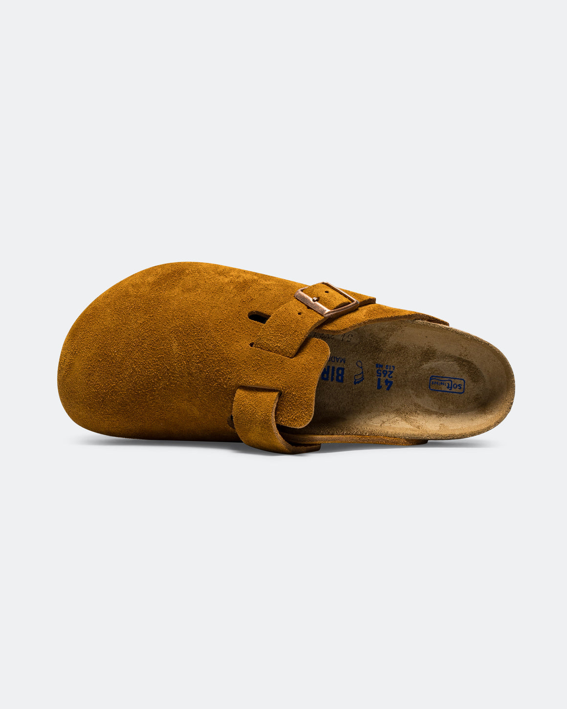 Birkenstock - Boston SFB - Mink Suede Leather - UP THERE