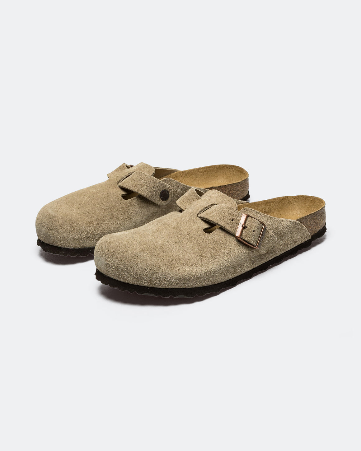靴 Birkenstock Boston Taupe Suede BIRKENSTOCK Boston SFB VL Taupe TAUPE 23FW-I