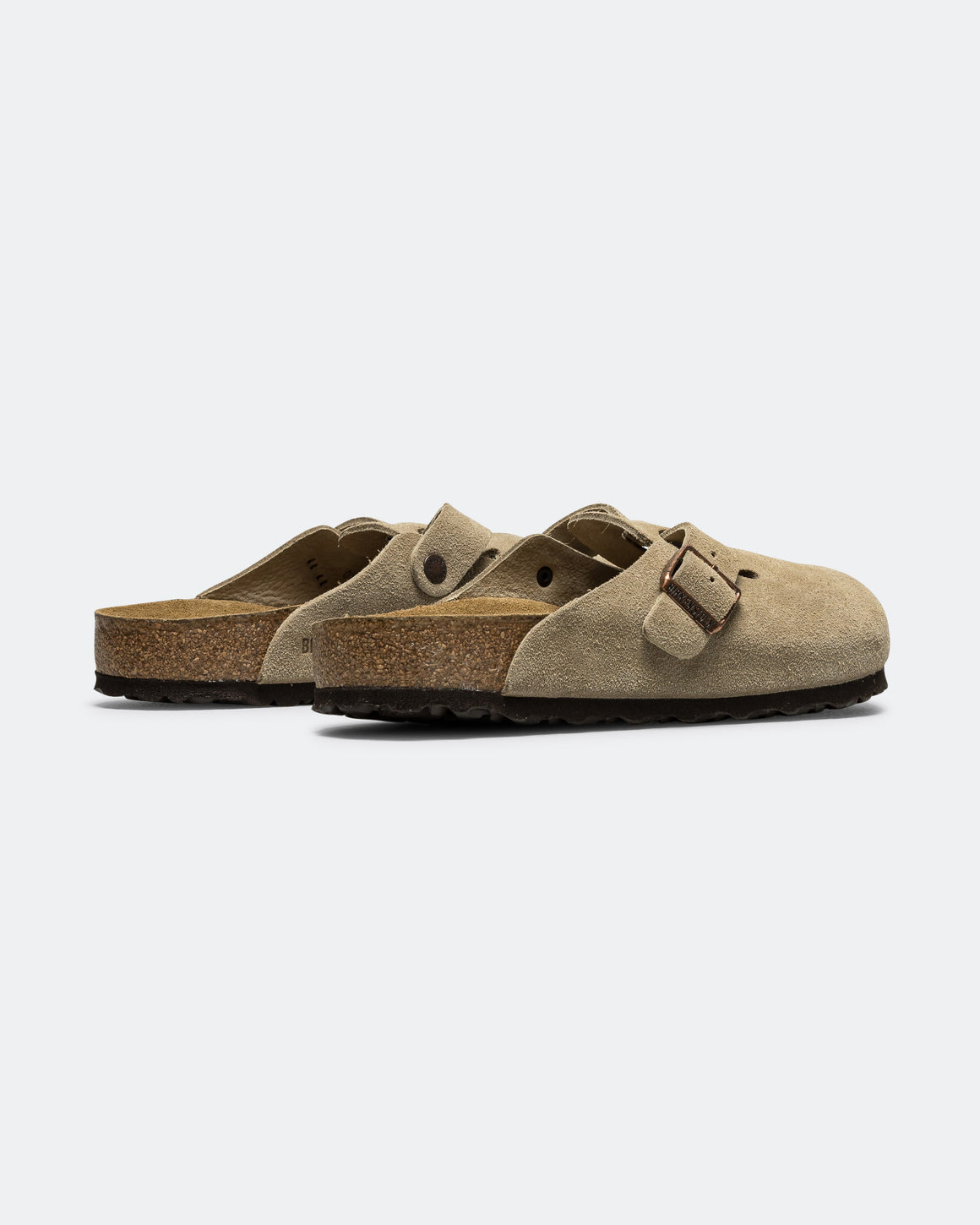 Birkenstock Boston SFB - Taupe Suede Leather | UP THERE