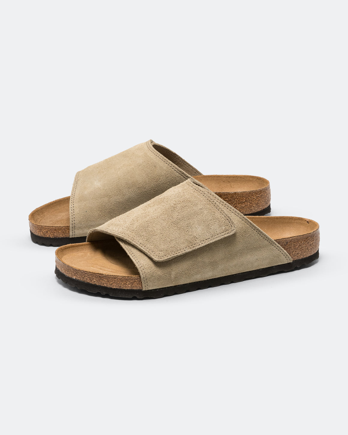 Birkenstock - Solana - Faded Khaki Suede Leather - UP THERE