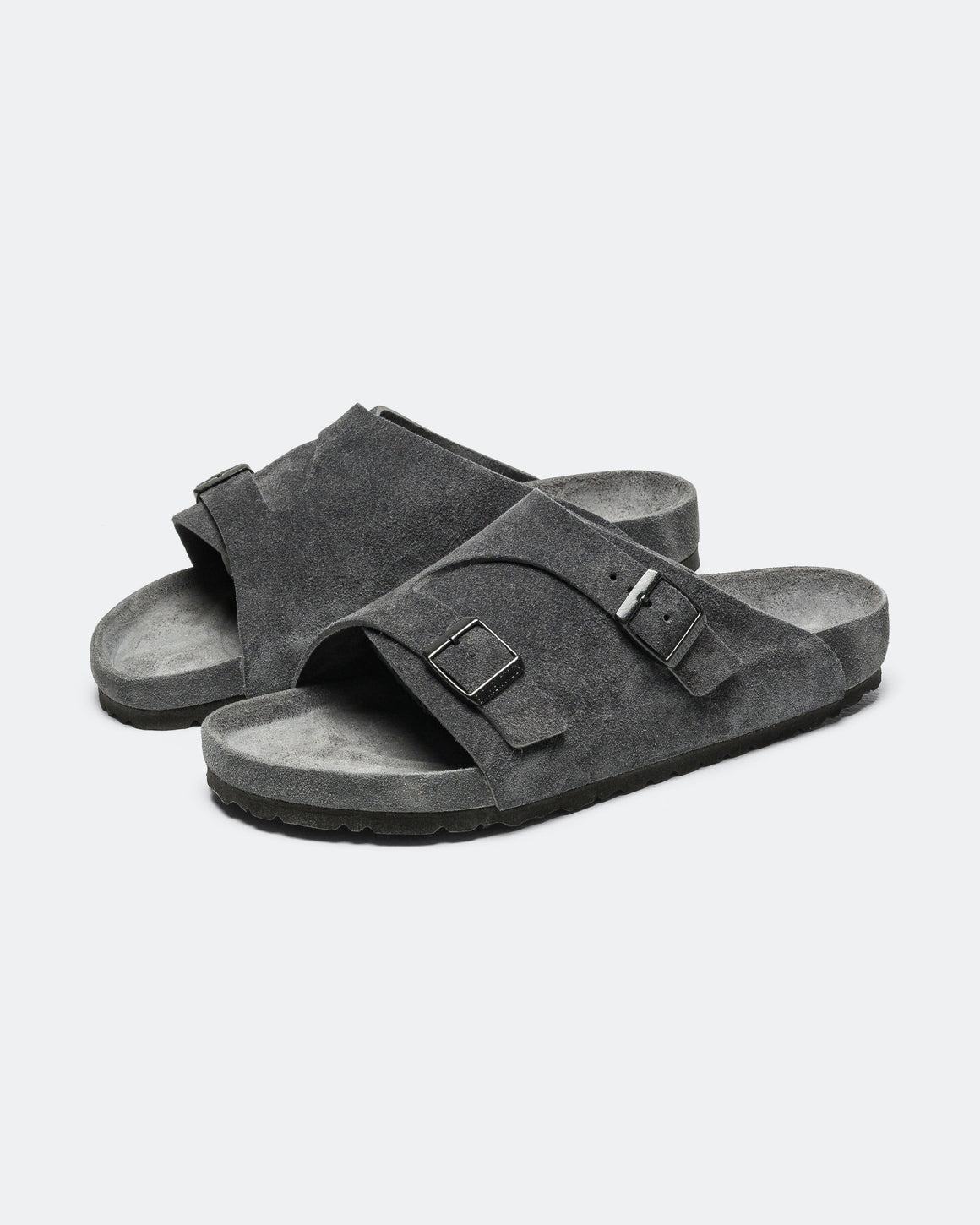 Birkenstock - Zurich Exquisite - Charcoal Suede Leather - UP THERE