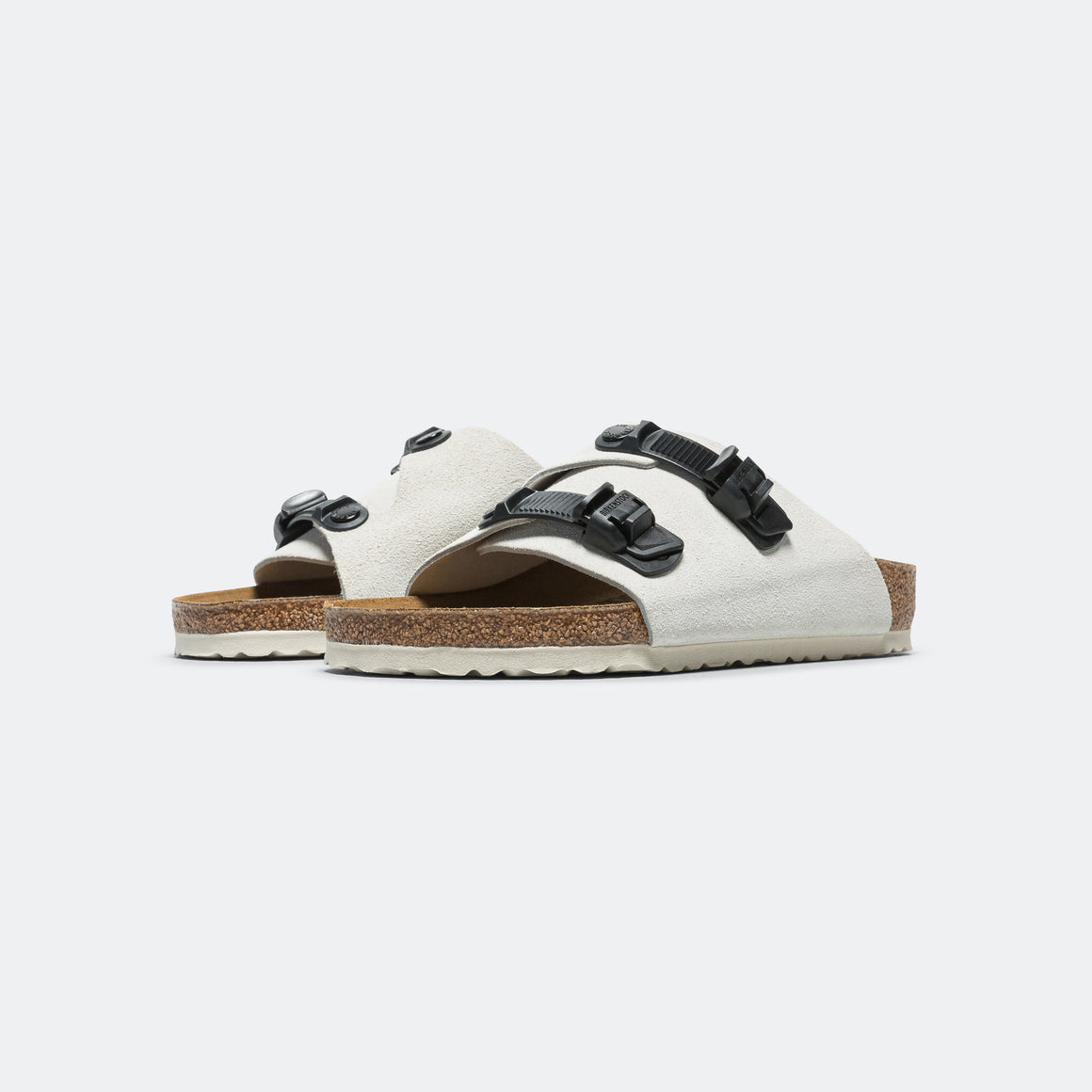 Birkenstock - Zurich Tech - Antique White Suede Leather - UP THERE