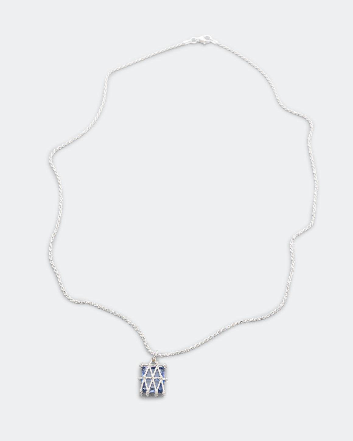 Bleue Burnham - Basket Pendant (Blue) - 925 Silver - UP THERE