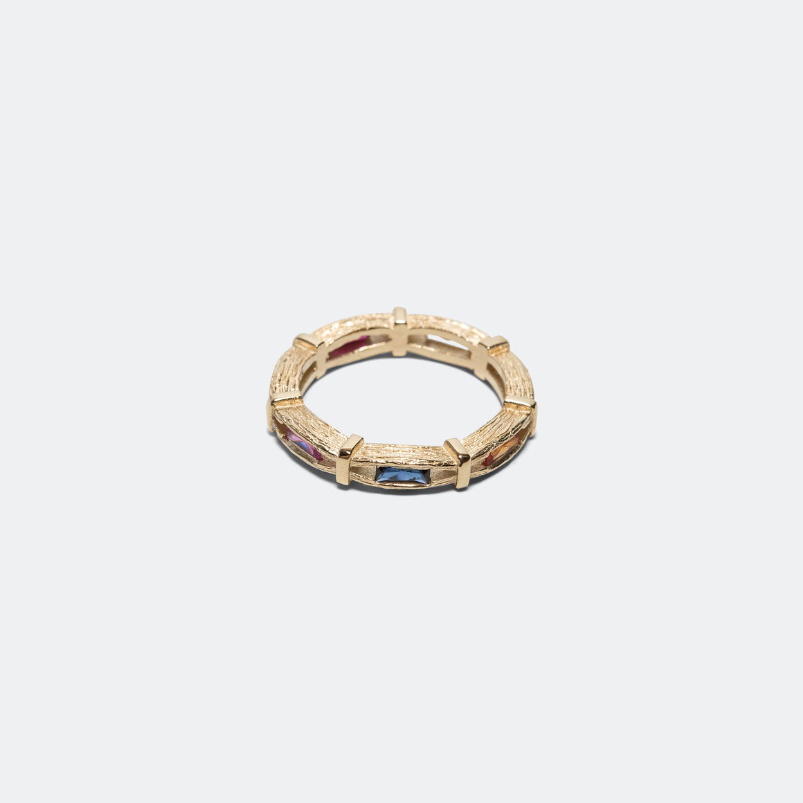 Bleue Burnham - Bound Oak Eternity Ring - 9K Gold - UP THERE