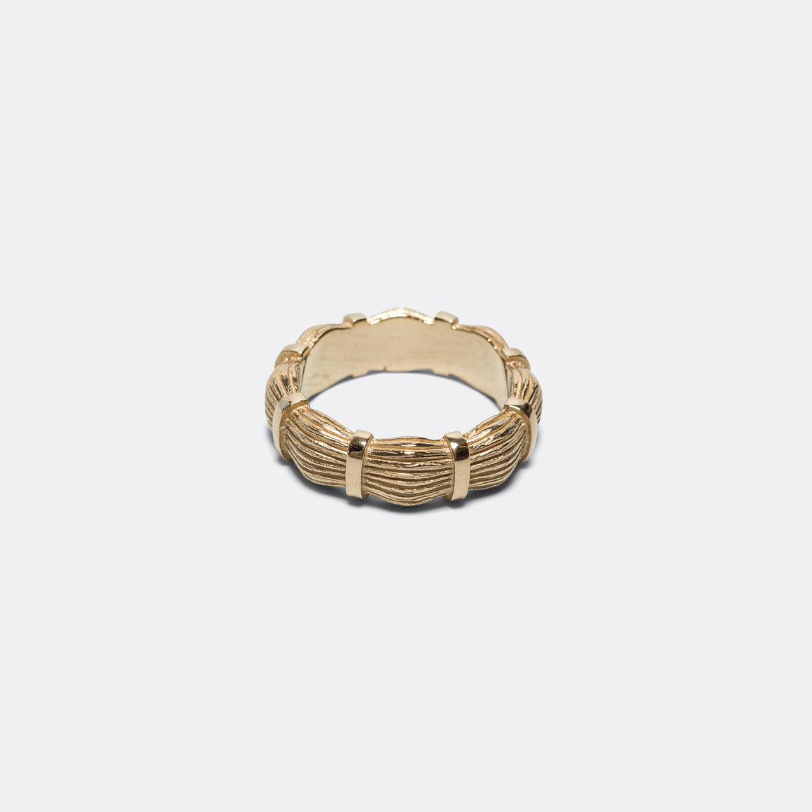 Bound Willow Band Ring - 9K Gold