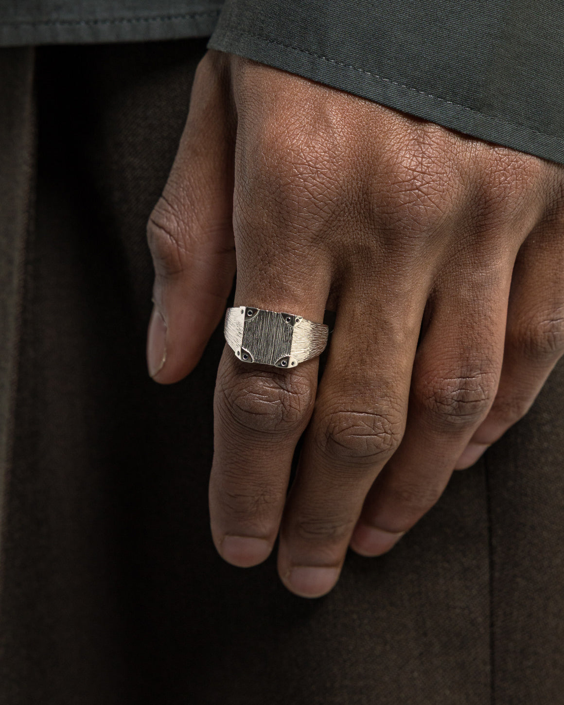 Bleue Burnham - Explorers Signet - 925 Silver - UP THERE