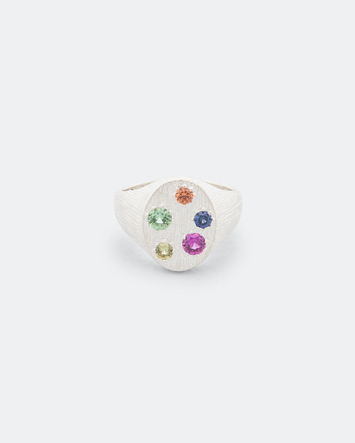 Bleue Burnham - Floral Border Signet - 925 Silver - UP THERE