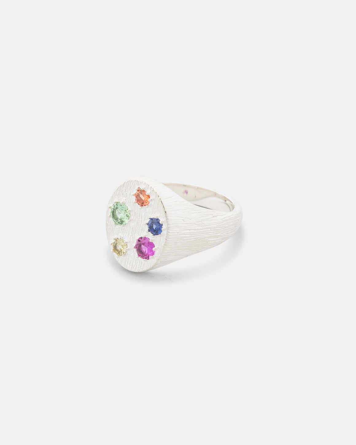 Bleue Burnham - Floral Border Signet - 925 Silver - UP THERE