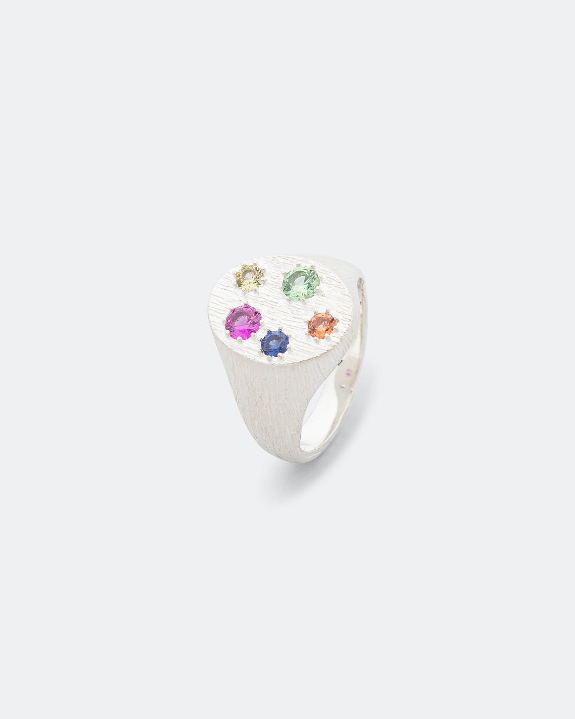 Bleue Burnham - Floral Border Signet - 925 Silver - UP THERE