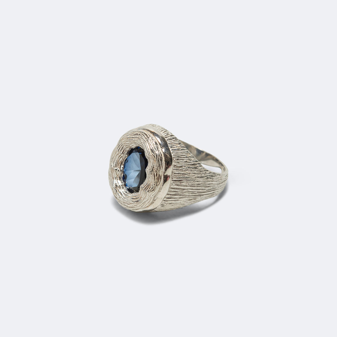 Bleue Burnham - Mirror Ring - 925 Silver/Blue Sapphire - UP THERE