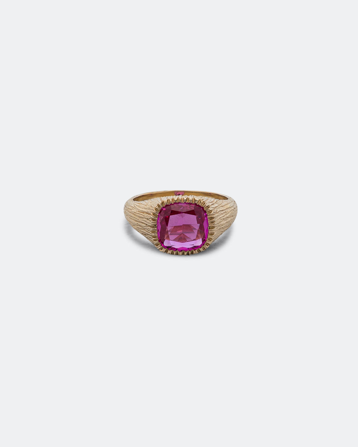Bleue Burnham - Natures Smile Signet (Pink) - 9K Gold - UP THERE