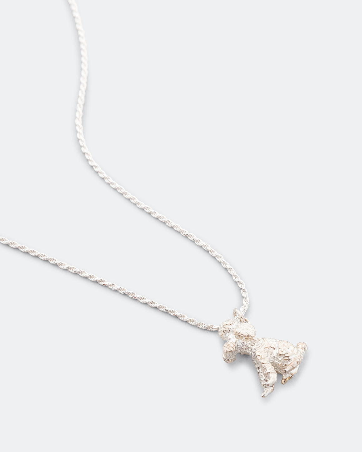 Bleue Burnham - Poodle Pendant Necklace Impression - 925 Silver - UP THERE