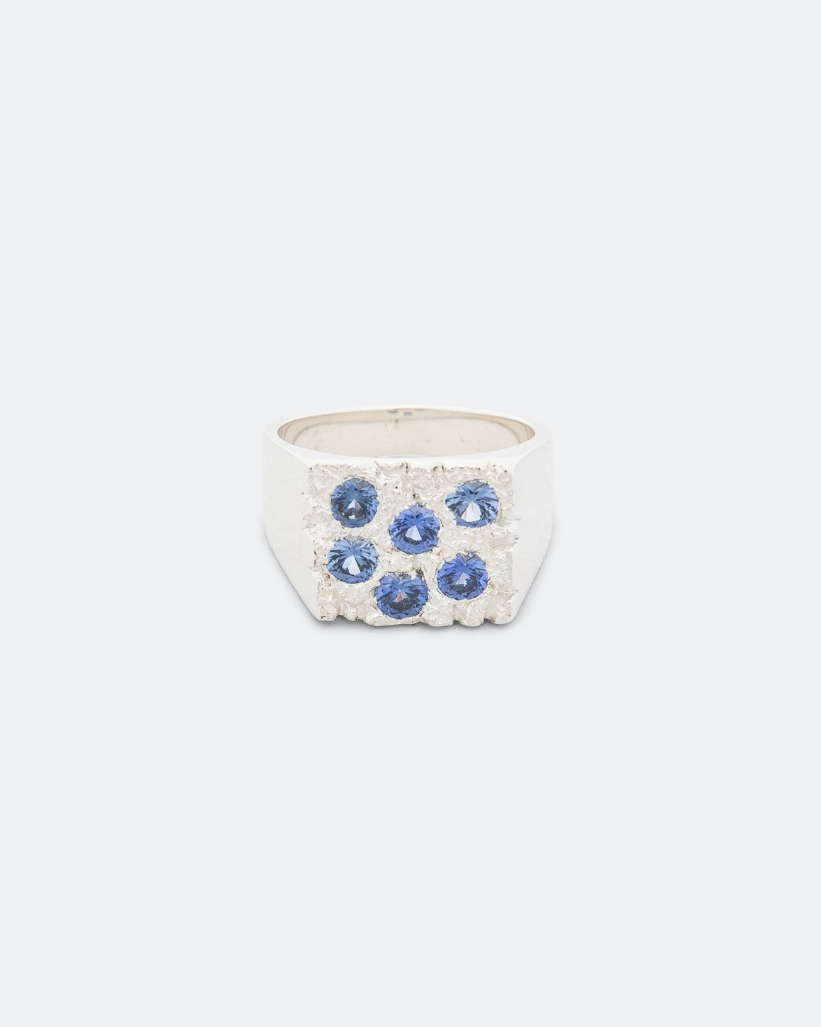 Bleue Burnham - Rose Garden Signet - Blue Sapphire/925 Silver - UP THERE