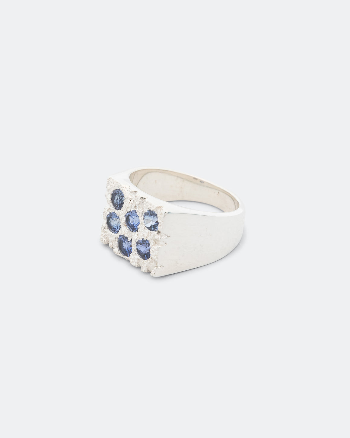 Bleue Burnham - Rose Garden Signet - Blue Sapphire/925 Silver - UP THERE