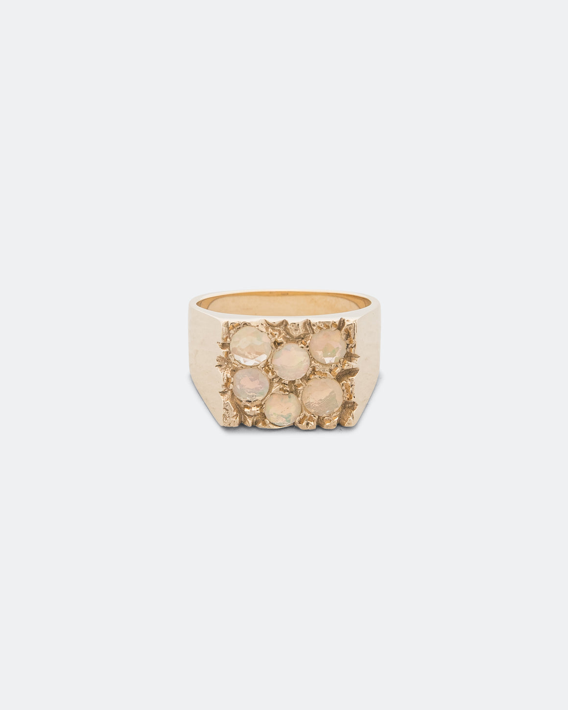 Bleue Burnham - Rose Garden Signet Opal - 9K Gold - UP THERE