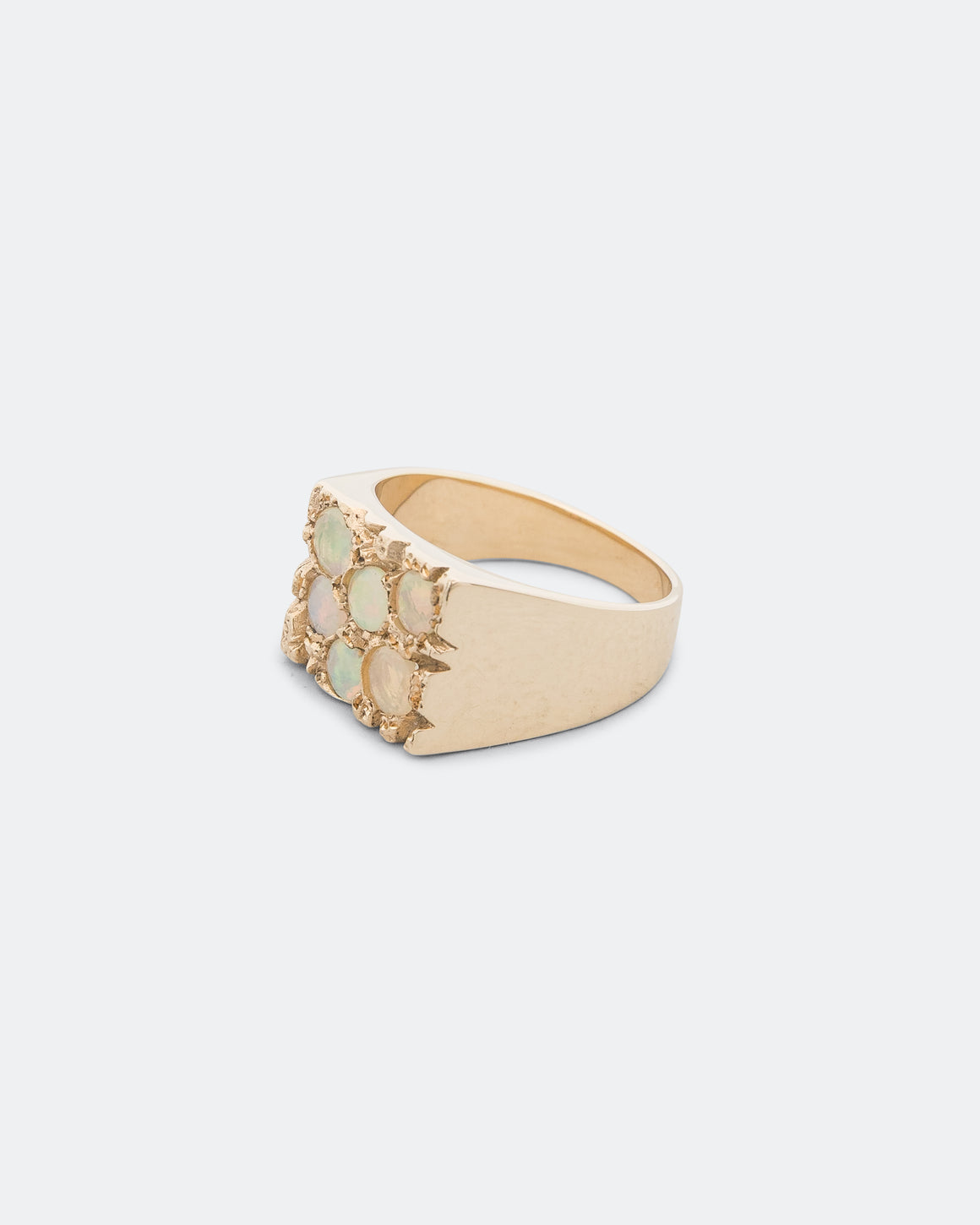 Bleue Burnham - Rose Garden Signet Opal - 9K Gold - UP THERE