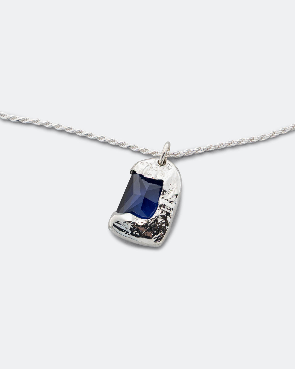 Bleue Burnham - Rose Pendant (Blue) - 925 Silver - UP THERE