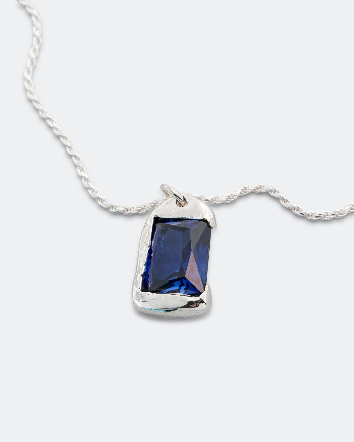 Bleue Burnham - Rose Pendant (Blue) - 925 Silver - UP THERE