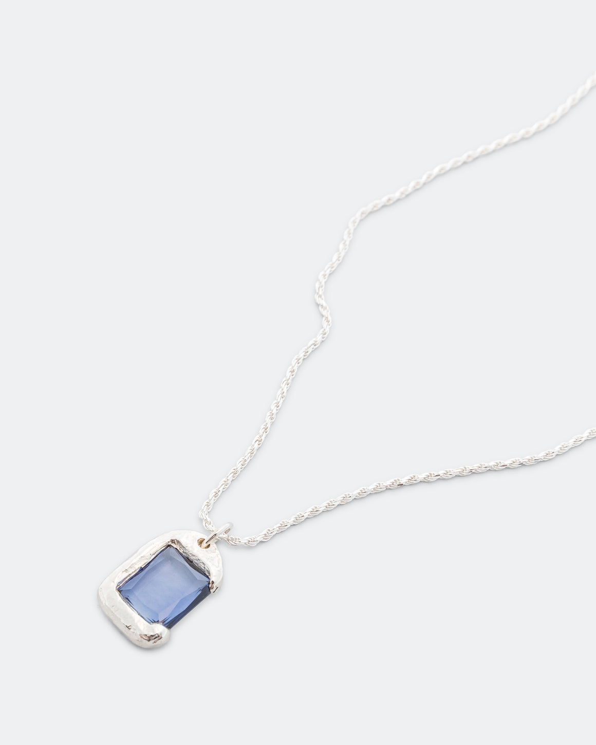 Bleue Burnham - Rose Pendant - Blue/925 Silver - UP THERE