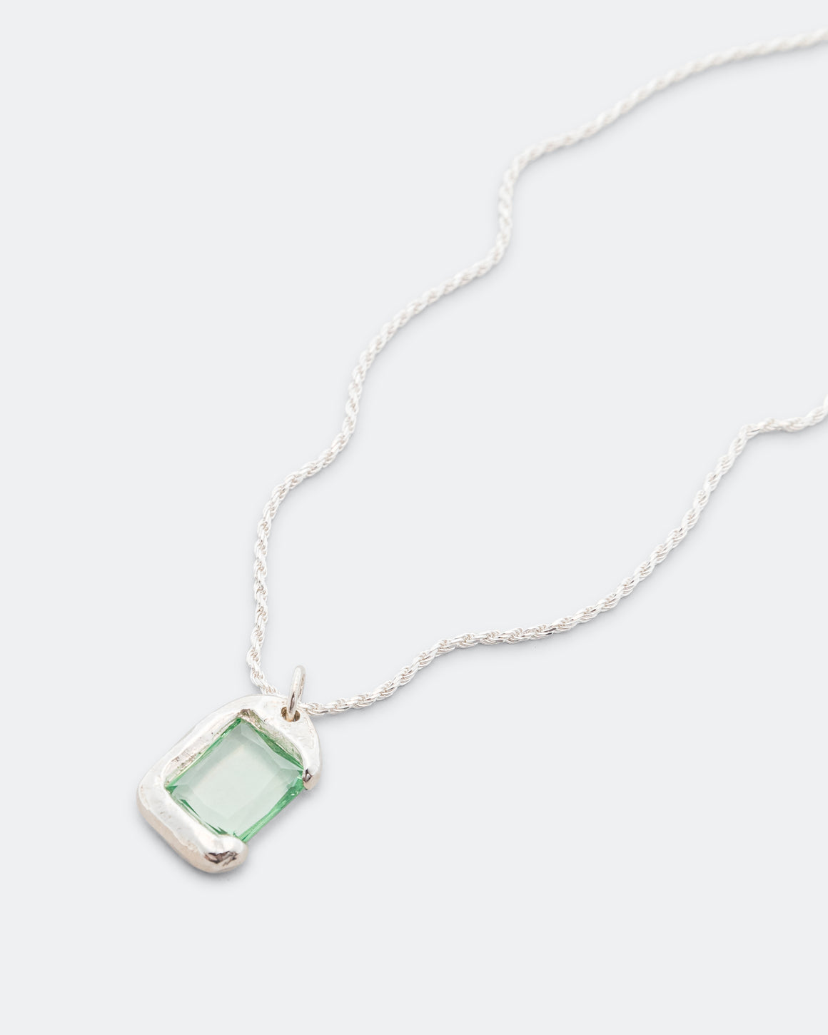 Bleue Burnham - Rose Pendant - Green/925 Silver - UP THERE