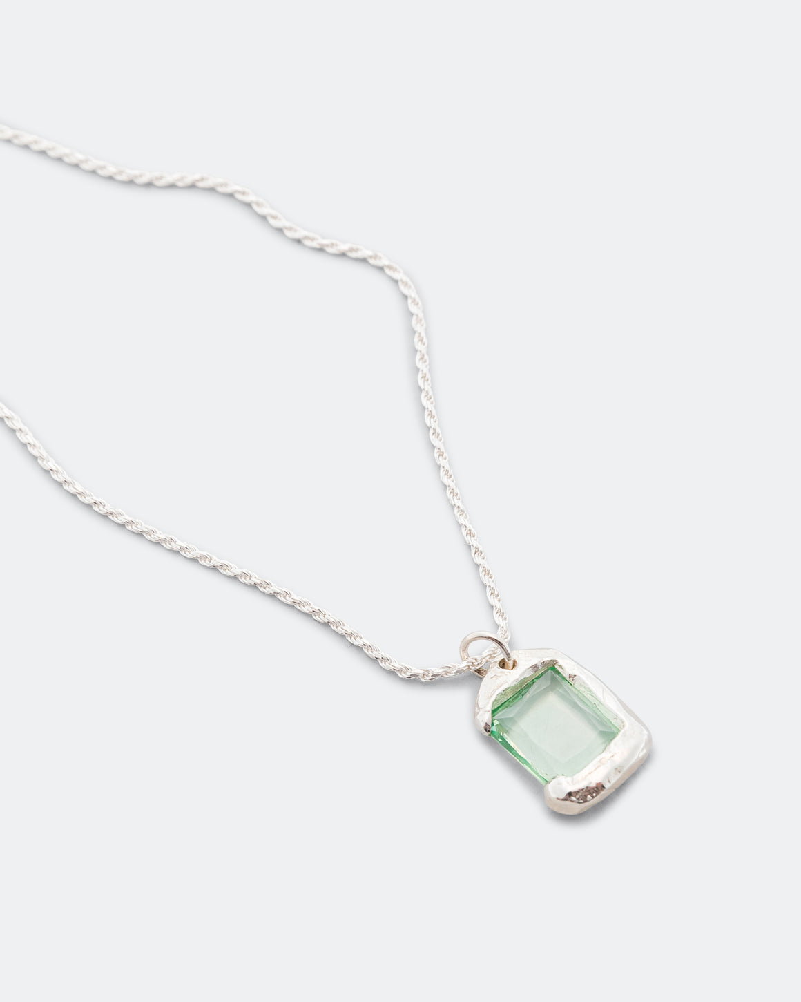 Bleue Burnham - Rose Pendant - Green/925 Silver - UP THERE