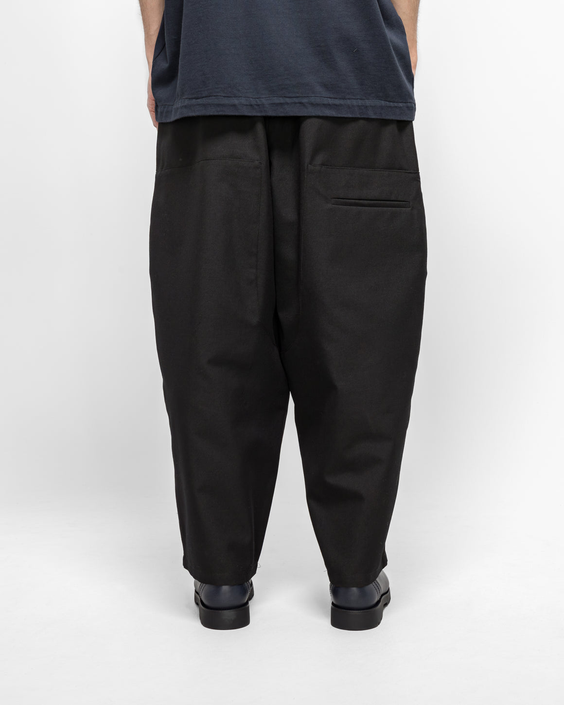 Camiel Fortgens - Double Pants - Black Poly/Wool Twill - UP THERE