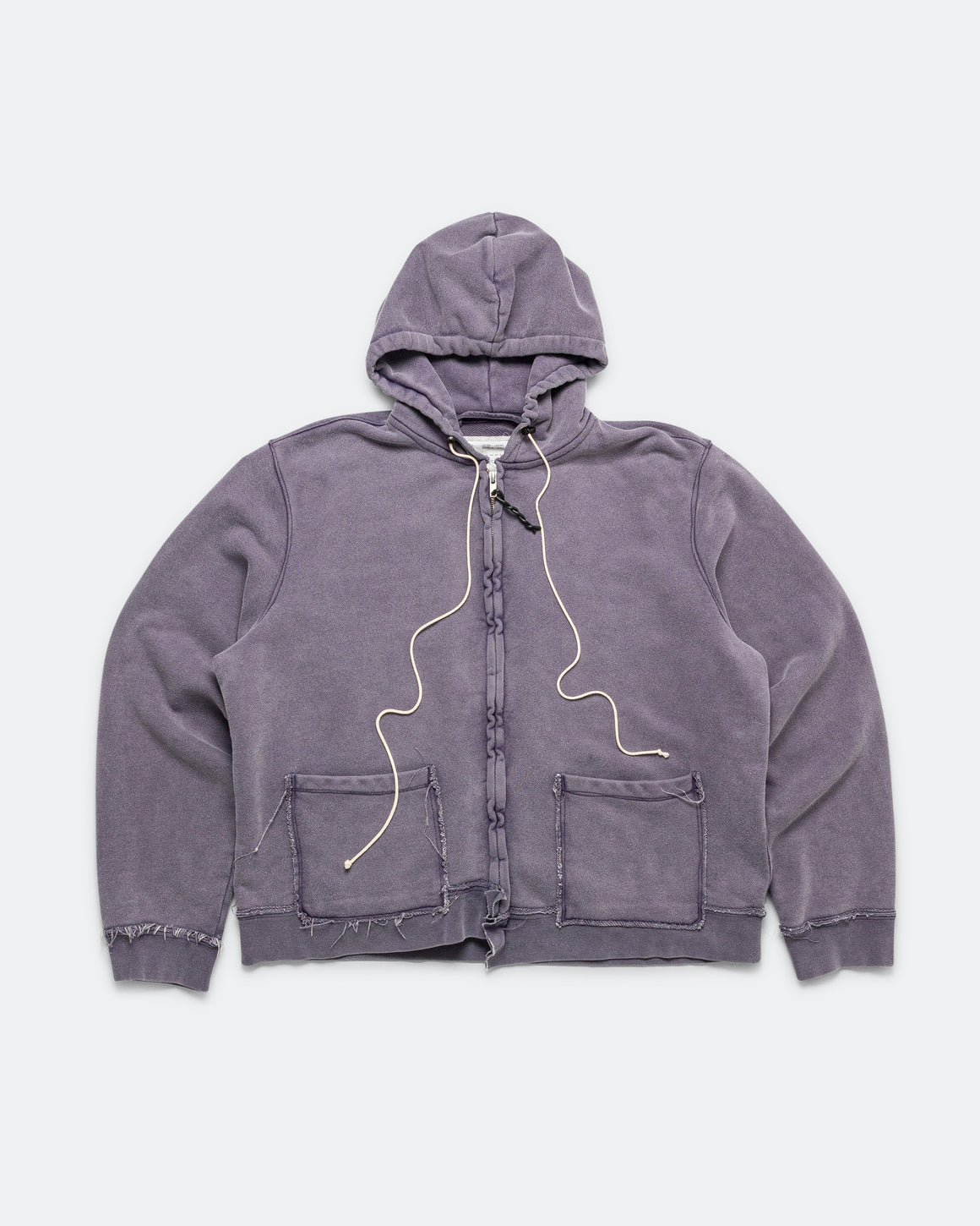 Camiel Fortgens - Fitted Zip Hoodie - Dark Purple - UP THERE