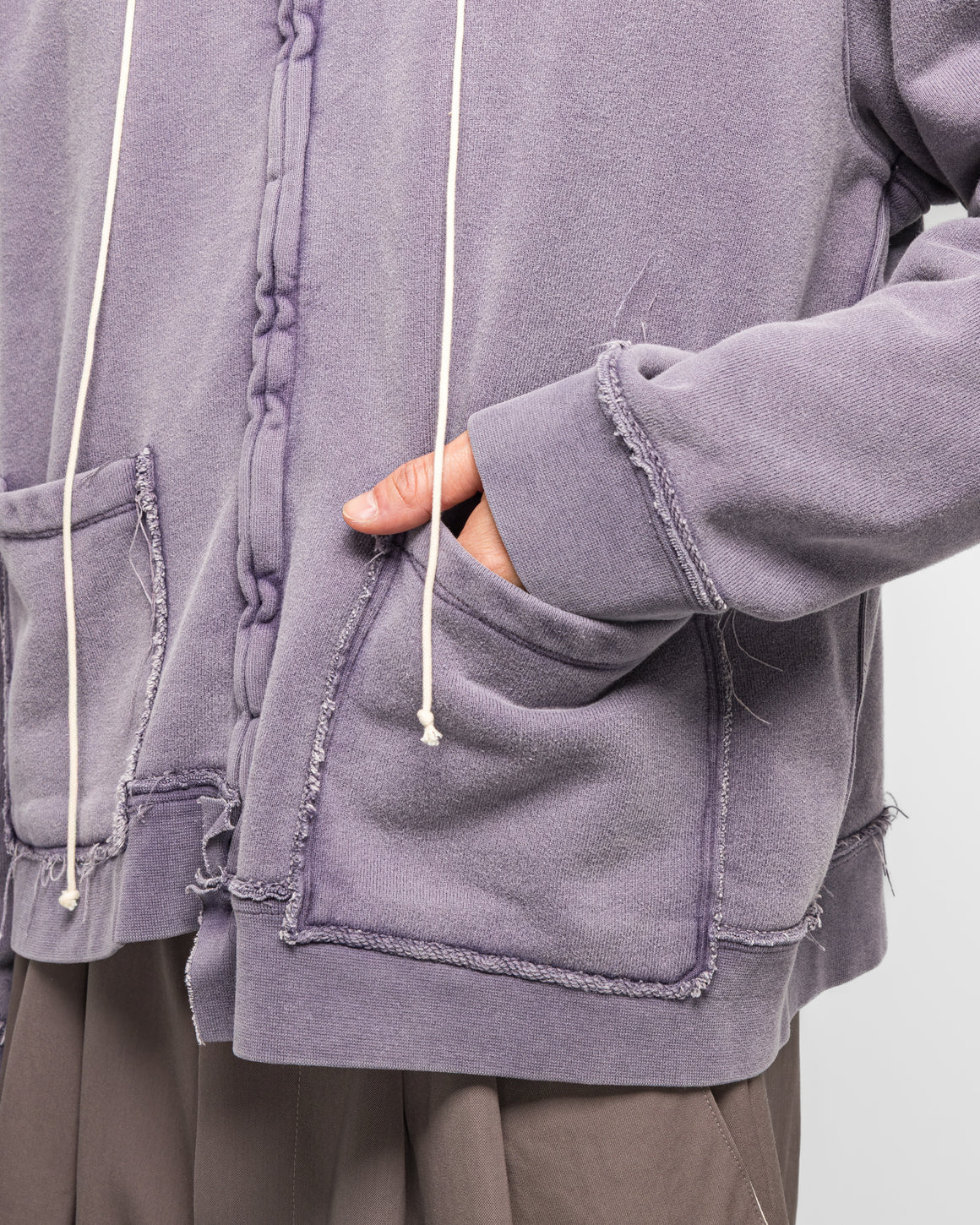 Camiel Fortgens - Fitted Zip Hoodie - Dark Purple - UP THERE