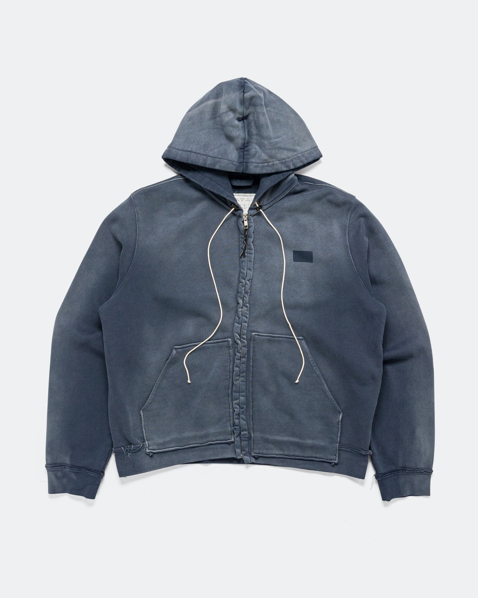 Camiel Fortgens - Fitted Zip Hoodie - Navy Sunfade | UP THERE
