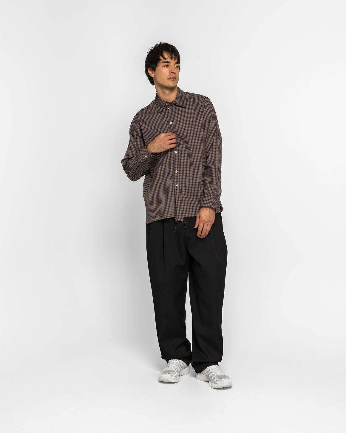 Camiel Fortgens - Normal Shirt - Brown Check - UP THERE