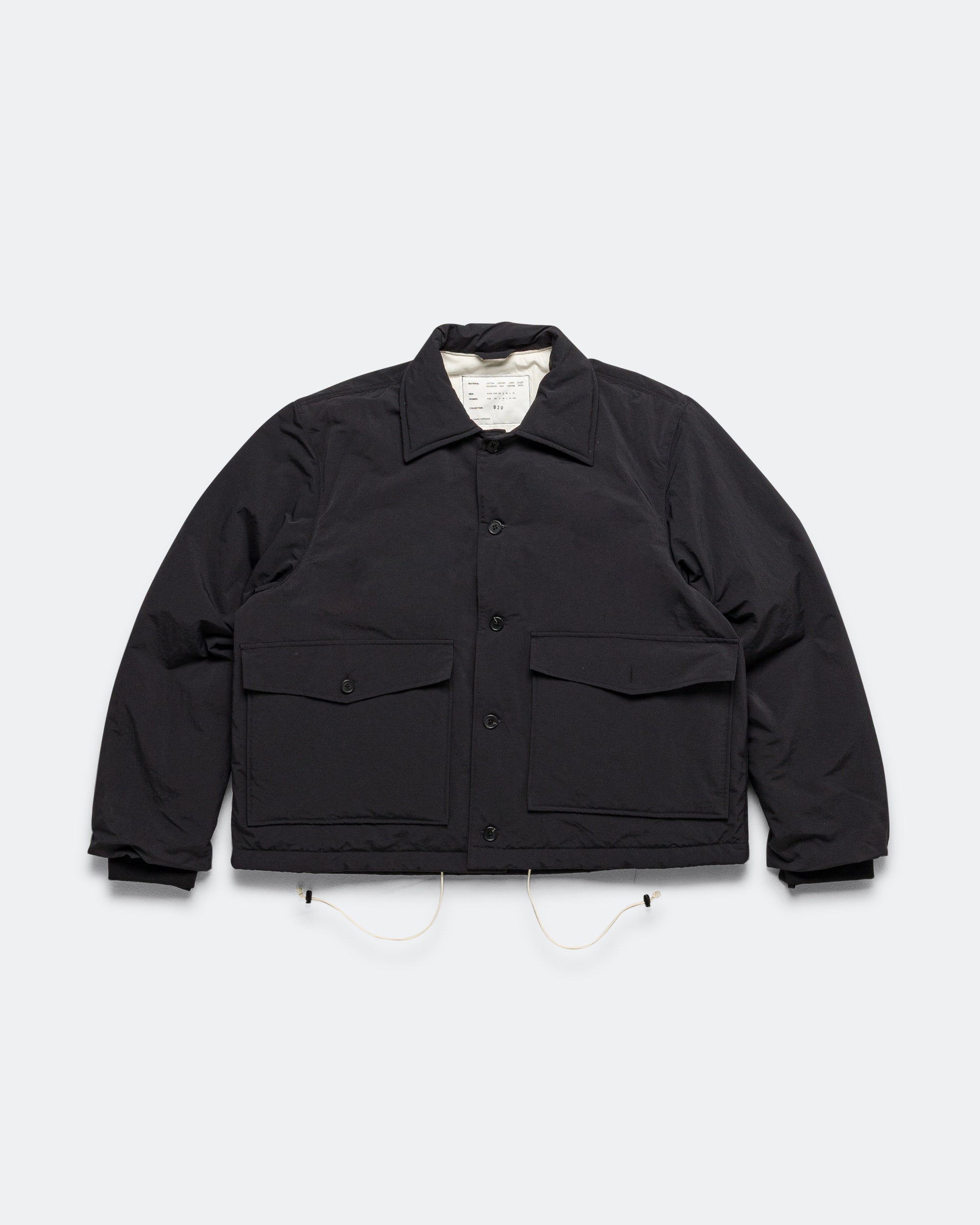 Camiel Fortgens - Puffed Simple Jacket - Black WR Nylon | UP THERE