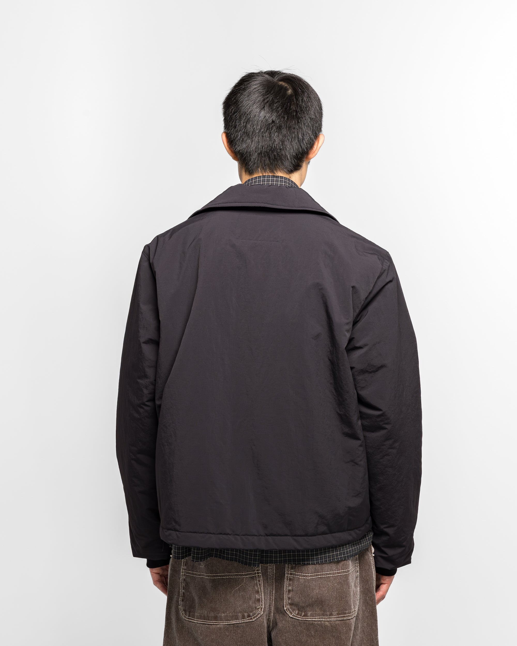 Camiel Fortgens - Puffed Simple Jacket - Black WR Nylon | UP THERE
