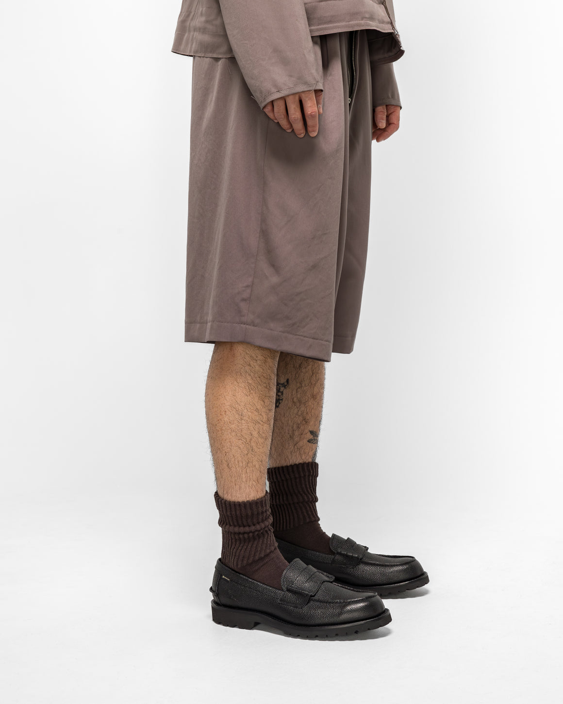 Camiel Fortgens - Slim Suit Shorts - Taupe Wool - UP THERE